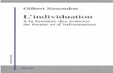 Gilbert Simondon - L'individuation à la lumière des notions de forme et d'information
