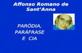 paródia, paráfrase e cia Affonso Romano de Sant'Anna