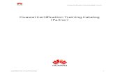 Huawei Certification Training Catalog (Subcontractors) V1.2