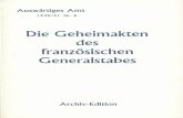 Auswärtiges Amt - Weissbuch Nr. 6 - Die Geheimakten des französischen Generalstabes - Archiv Edition (1940)