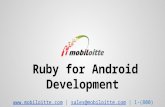 Ruby on Android Apps Development Services
