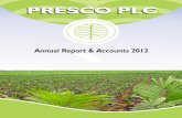 Annual Report & Accounts 2012 Presco Plc.