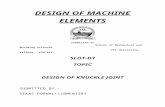 Design of knuckle joint