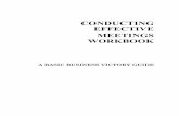 Conducting Effective Meetings WorkBook