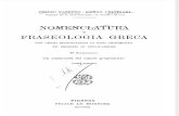 Pasetto & Cristiani - Nomenclatura e Fraseologia Greca