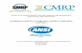 SMRPCO Candidate Guide for Certification Recertification