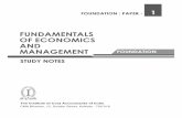 ICWAI Paper 1 Fundamentals of Economics and Management
