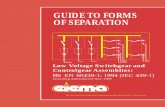BS EN 60439-1 (Forms of Separation)