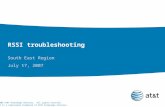 RSSI Troubleshooting
