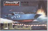 Card Model of ww2 Elco PT-17 torpedo boat