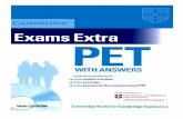 PET Cambridge Exams Extra PET Book Keys