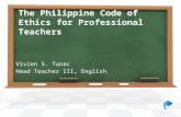 The Philippine Code of Ethics for Professional Teachers