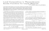 Local Compositions in Thermodynamic Excess Functions for Liquid Mixtures