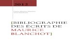Bibliografia de Blanchot