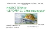 Proiect de Vorba Cu Zana Primavara