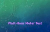 Watt-Hour Meter Test