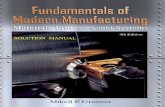Groover, SOLUTIONS Fundamentals of Modern Manufacturing, 4th