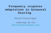 Frequency Adaptation in Binaural Hearing