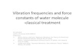 Vibrational Levels of Water Molecule