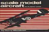Scale Model Aircraft in Plastic Card
