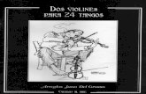 Collection 24 Tangos for Violin Duo