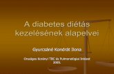 A diabetes diétás kezelesenek alapelvei