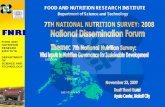 Overview of the 2013 Philippine National Nutrition Survey