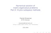 Krylov Subspace Methods