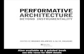 Performative Architecture - Beyond Instrumentality