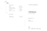 Holderlin Friedrich Hiperion El Eremita en Grecia