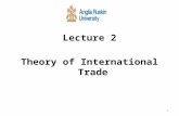 Lecture 2 Theory of International Trade