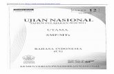 Naskah Soal UN Bahasa Indonesia SMP 2011 (Paket 12).pdf