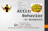 Attitude & Behaviour in Workplace