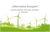 Presentation Alternative Energien Fur Besseren Umwelt