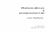 Matemáticas y programación con Python (Aguilera 2013)