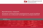Analysis of financing mechanisms and funding streams to enhance emergency preparedness: Synthesis Report