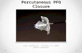 Cath conference - Percutaneous PFO Closure.ppt