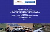 Politica de Energía Alternativa en Bolivia