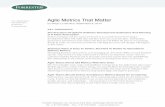 Agile Metrics That Matter[1]