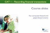 45446533 CAT T1 Recording Financial Transactions Course Slides