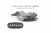 ATRA 41TE Rebuild (Chrysler a 604)