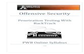 Pentesting With BT Offensive Security