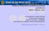 MBA -1 & 2 Deposit & Investment Products ( Updated - 16.01.12) (1)