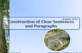 Copy of Construction of Clear Sentences and Paragraphs Chp 3(Writing Skills)