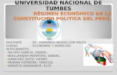 RÉGIMEN ECONÓMICO DE LA CONSTITUCION POLITICA DEL PERÚ