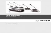 Bosch CCS Ultro 900 User Guide