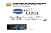 Manual Inventor 2013 - Nivel 3 - Laboratorio