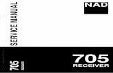 Nad 705 Receiver Integrated Amplifier Service Manual