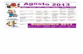 Charlas y Calendario de Agosto