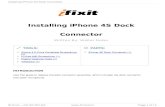 Installing iPhone 4S Dock